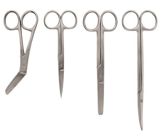 Разновидности хирургических ножниц