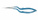 Микроножницы с байонетной ручкой 1 типа, закругленным кончиком, изогнутым лезвием 18 мм, прямые, общ. длина 160 мм, раб. длина 60 мм