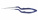 Микроножницы с байонетной ручкой 1 типа, закругленным кончиком, плоским лезвием 15,3 мм, изогнутые вправо, общ. длина 185 мм, рабочая длина 85 мм