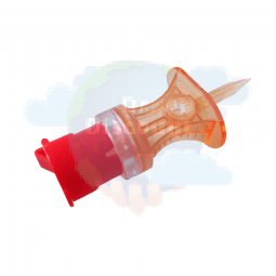 Фильтр-канюля аспирационная "ПолиСпайк-V-Плюс RBCap", С клапаном обратного тока жидкости, воздушный фильтр 0,2 мкм, гидрофобный фильтр 5 мкм, Цвет крышки-красный (100 шт/уп.)