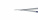 Микроножницы с байонетной ручкой 2 типа, острым кончиком, плоским лезвием 15,3 мм, изогнутые влево, общ. длина 200 мм, рабочая длина 100 мм