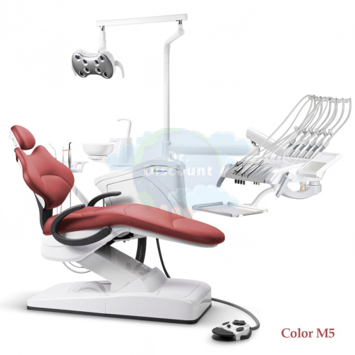 GreenMED S300 COLORFUL – Стоматологическая установка с мягкой обивкой и с верхней подачей