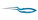 Микроножницы с байонетной ручкой 2 типа, закругленным кончиком, плоским лезвием 13,3 мм, прямые, общ. длина 180 мм, рабочая длина 80 мм