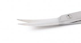 Ножницы Iris, изогнутые, остроконечные, с ТС вставками, длина 11,5 см