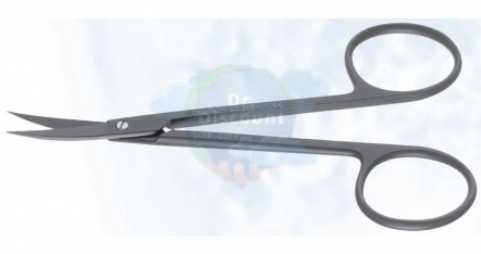Ножницы Iris Gold-cut plus. остроконечные изогнутые, длина 11,5 см