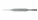 Микроножницы для анастомоза с плоским лезвием 20,5 мм, прямые, общ. длина 165 мм