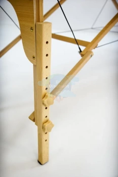 MET Comfort PRO W3 Стол массажный на деревянном каркасе, с трёхсекционной панелью, кремовый