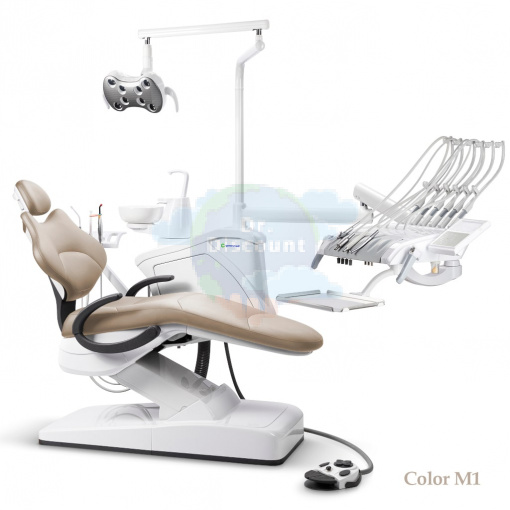 GreenMED S300 COLORFUL – Стоматологическая установка с мягкой обивкой и с верхней подачей