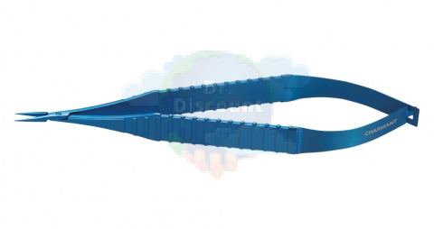 Микроиглодержатель прямой с плоской ручкой, кончик 0,2 мм, общ. длина 150 мм