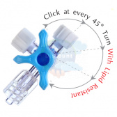 Липидорезистентный инфузионный коннектор с фиксацией положения на 45° Polyway Pro Click (Lipid Resistant)