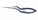 Микроножницы с байонетной ручкой 2 типа, закругленным кончиком, плоским лезвием 15,3 мм, изогнутые влево, общ. длина 180 мм, рабочая длина 80 мм