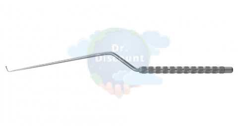 Микрокольцевая кюретка с плоским лезвием 1,5 мм, общ. длина 195 мм, рабочая длина 95 мм 