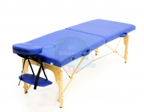 MET Comfort W2 Массажный стол складной, деревянный, синий