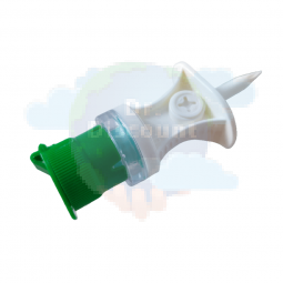 Фильтр-канюля аспирационная "ПолиСпайк-V-Плюс GCap", С клапаном обратного тока жидкости, воздушный фильтр 0,45 мкм, Цвет крышки-зеленый (100 шт/уп.)
