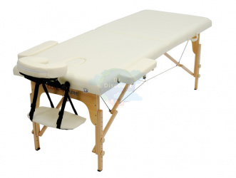 MET Comfort W2 Массажный стол складной, деревянный, кремовый