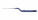 Микроножницы с байонетной ручкой 1 типа, острым кончиком, плоским лезвием 15,3 мм, изогнутые вправо, общ. длина 185 мм, рабочая длина 85 мм