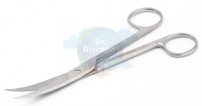 Ножницы хирургические Standard изогнутые, остроконечные, длина 18,5 см